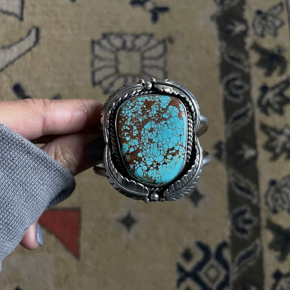 Turquoise and Sterling Cuff